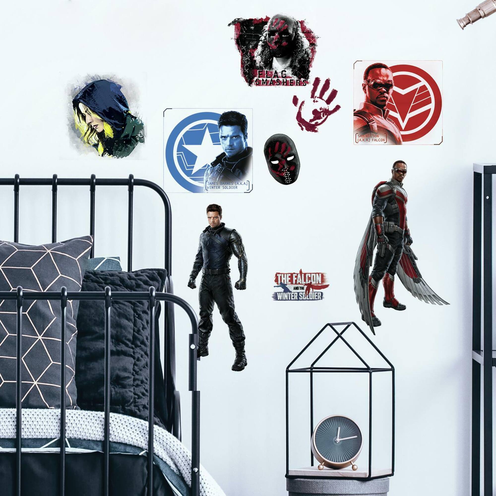 RoomMates Marvel Falcon & The Winter Soldier Peel & Stick Wall Decals